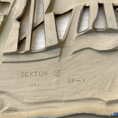 Vintage Metal Sail Ship Boat Sexton Wall Art Nautical / Pirate / Sea Decor