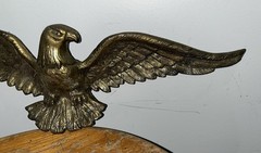 Vintage 19 Inch Cast Aluminum Eagle – Very Good Condition, Brass Color