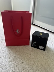 Ferrari Official Empty Mug Gift Box & Red Shopping Bag Packaging Only