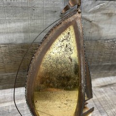 Vintage John DeMott Metal Brass Sailboat Boat Sculpture Stone Base