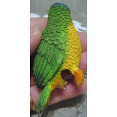 Ceramic Green & Yellow Hummingbird Pot Rim Sitter