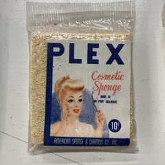 Vintage Mid-Century Plex Cosmetic Sponges in Original Packaging Lot