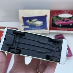 Vtg Hallmark Ornament Lot 5pc Classic American Cars 1969 Pontiac GTO The Judge +