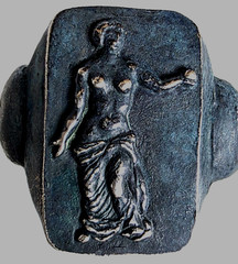 300 BC Ancient Roman Silver Ring Venus goddess love beauty fertility prosperity