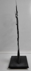 Vintage 2003 Metal Family Tree Photo Jewelry Display Stand Green Leaf Decor