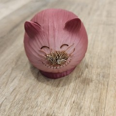 Home Grown Enesco Red Onion Smiling Cat Figurine 2005 Anthropomorphic Veggie
