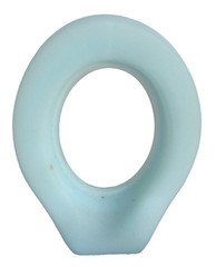 Vintage Fenton Glass Blue Satin Cameo 4.5″ OVAL PICTURE FRAME, Signed S. Kirby