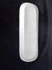 Wedgwood Pre 1891 Antique Blue Jasperware Trinket Pin Oblong Dish 8.5”