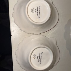 Vintage Fitz And Floyd “Stocking Stuffers”3 Piece Dish Set