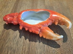 ANTIQUE ROYAL BAYREUTH BAVARIA PORCELAIN LOBSTER 8 PIECE SET