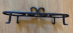 VTG Planter Flower Stand small Pot Holder Rack wrought iron decorative scrolls
