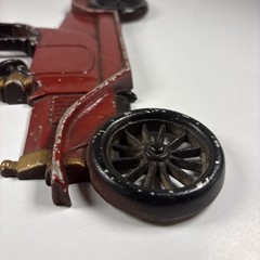 Vintage Sexton Cast Metal Iron RED Automobile Wall Art Decoration Hanging Plaque