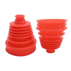 Silicone CV Joint Boot Kit Height Constant Velocity Red Set 2PC 5″ 125-130 mm