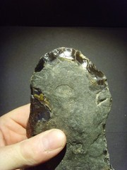 Lower Paleolithic – Large Acheulean ‘planular’ chopper c.450,000 BP.