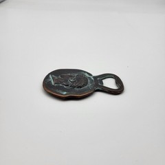 Vintage Greek Greece Bronze replica coin bottle opener souvenir