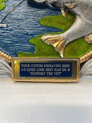 Bass Fishing Award Trophy 8″ Tall Free Custom Engraving *Support the Vet*