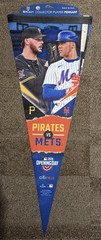 NY METS PITTSBURGH PIRATES OPENING DAY PENNANT 2026 BASEBALL BANNER SKENES SOTO