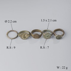Lot of Ancient Bactrian Bronze Rings
