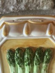 Vintage 80s Sigma Tastesetter Asparagus Ceramic Jello Mold Kitchen Wall Decor