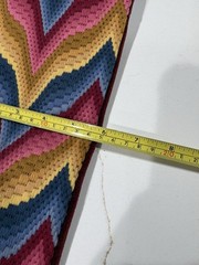 Vtg Bargello Needlepoint Bell Pull Hanging Excellent 53”