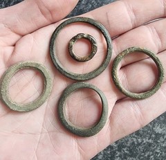 Celtic Ring Proto Money Ancient Currency Bronze Antique Metal Detecting Find (4)