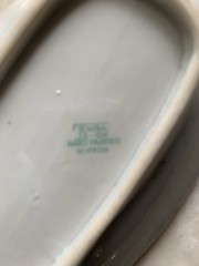 Small Hand Painted Nippon 7.5” Porcelain Dish w/ Violets.