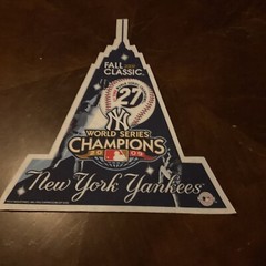 NY YANKEES 2009 WORLD SERIES CHAMPIONS PENNANT 27 TIME FALL CLASSIC BANNER MLB
