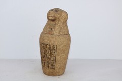PHARAONIC ANCIENT EGYPTIAN BABOON CANOPIC Jars Old Egyptisn Mummification EGYCOM