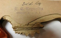 RARE Antique PAPER WREATH FAN Oneonta NY New York EC Reynolds Germany Cockade