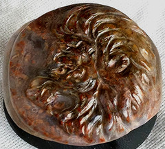 300 BC Authentic Ancient Roman hololith Ring Engraved Gemstone Lion MUSEUM GRADE
