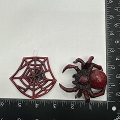 Neil Eyre Red Spider Tarantula Fly Web Halloween Figurine