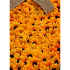 Handmade by me Pineapple Door Wreath From Sunflowers