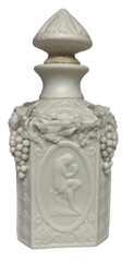 Parian Square Decanter – Four Vignettes, with Grapes