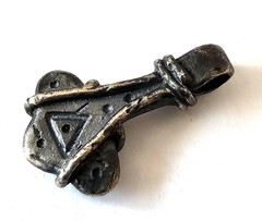 Ancient Viking SILVER Thor ‘s Hammer Pendant Norse Wearable Necklace 800 AD