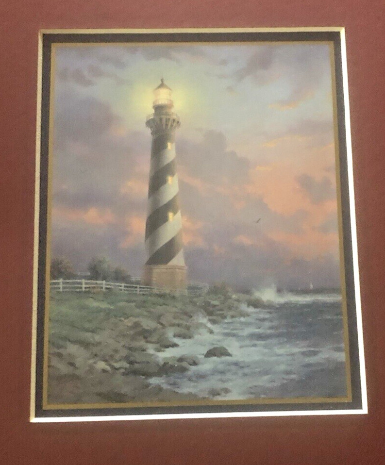 Thomas Kinkade “Cape Hatteras Light” Collectors Print W/COA F405071 UNFRAMED