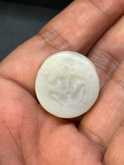 Near Eastern Ancient Intaglio Old Agate Stamp Seal Bead