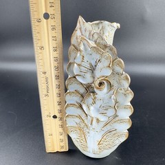 Hand Made Studio Art Pottery Vase Flower Shape Made In Greece Vintage Pottery