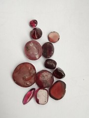Ancient jewelry cabochon Garnet 12 pieces lot from Afghanistan.