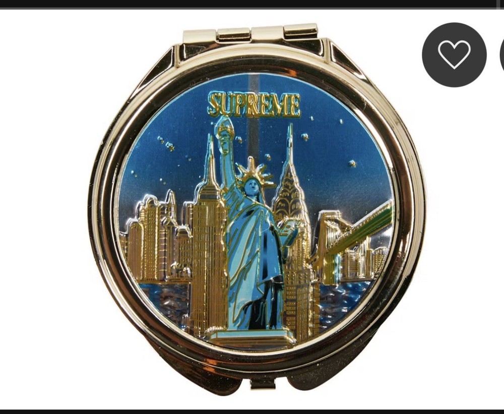 Supreme New York Pill Box Gold Tone Lady Liberty FW18 NEW NWT NIB