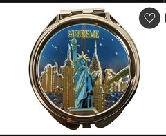 Supreme New York Pill Box Gold Tone Lady Liberty FW18 NEW NWT NIB
