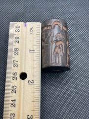 Sassanian old jasper stone cylinder seal bead