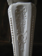 WEDGWOOD 19 C. XRARE VERY ELABORATE PARIAN WITH TROPHIES CANDLESTICK LOOK