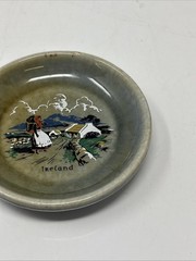 Vintage Irish Porcelain Miniature Plate . Made in Ireland .