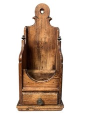 Vtg Italy Wormwood Gothic Hanging Freestanding Pipe Box Candle Wall Box Drawer