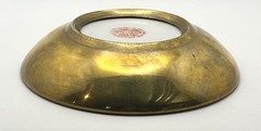 TFF Children Playing Brass Encased Japanese Porcelain Bowl