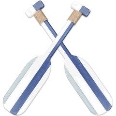 Nautical Wooden Oar Decor 19.7 Inch Double Paddle Wall Hanging