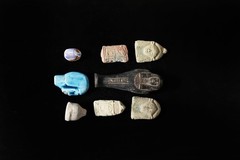 Ancient Egyptian Amulets Collection Pharaonic items Deity Plaques Sarcophagus