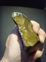 Lower Paleolithic – Large Acheulean notched scraper. c.450,000 BP.