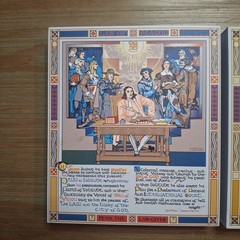 Cat’s Meow Village Violet Oakley PA Capitol Murals 3-Pc Set Senator Jay Costa