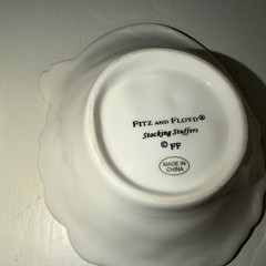 Vintage Fitz And Floyd “Stocking Stuffers”3 Piece Dish Set